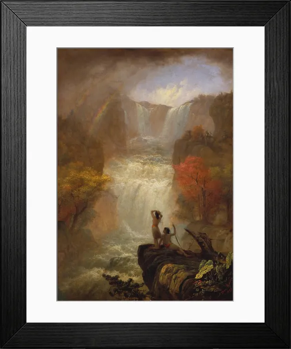 Framed Print : SONG OF THE WATERS, by Jerome B. Thompson, 1870, American painting, oil on canvas Framed Print : SONG OF THE WATERS, by Jerome B. Thompson, 1870, American painting, oil on canvas