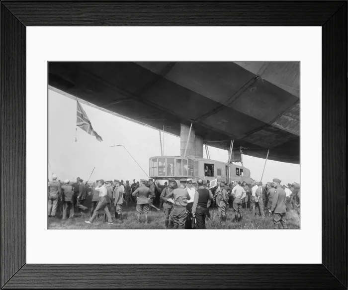 Framed Print : R-34 Pilot House landing at Mineola, Long Island, after completing east to west Atlantic flight Framed Print : R-34 Pilot House landing at Mineola, Long Island, after completing east to west Atlantic flight