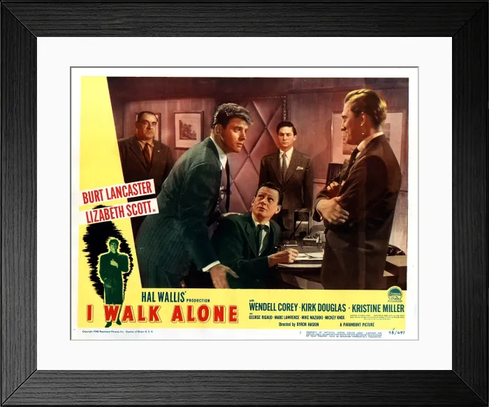 Framed Print : I WALK ALONE, Burt Lancaster, Wendell Corey, Kirk Douglas, 1948