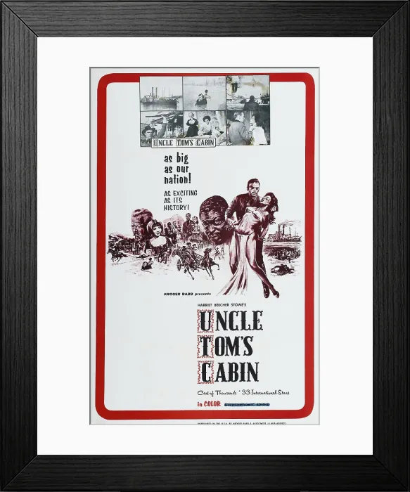Framed Print : UNCLE TOM'S CABIN, US poster art, 1965 Framed Print : UNCLE TOM'S CABIN, US poster art, 1965