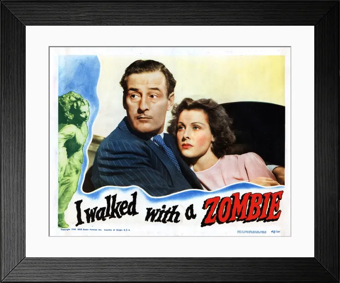 Framed Print : I WALKED WITH A ZOMBIE, from left, Tom Conway, Frances Dee, 1943 Framed Print : I WALKED WITH A ZOMBIE, from left, Tom Conway, Frances Dee, 1943