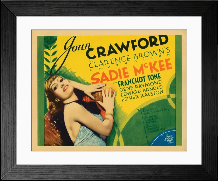 Framed Print : SADIE McKEE, titlecard, Joan Crawford, 1934