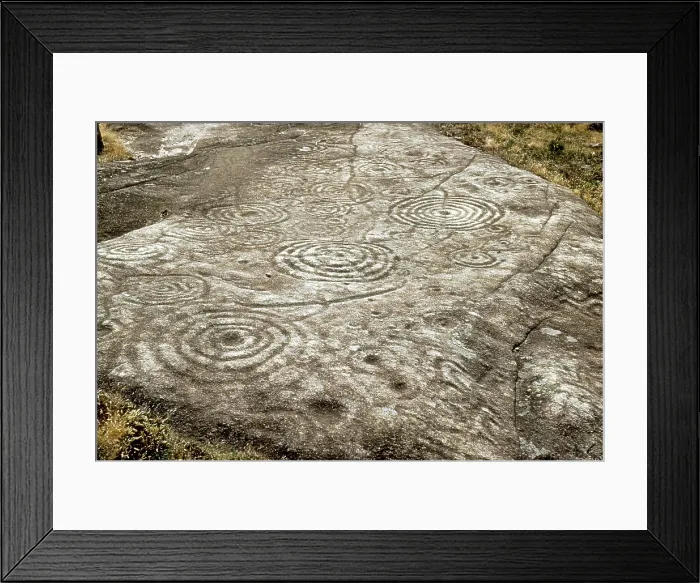 Framed Print : Lombo da Costa Petroglyph. 2000 BC. SPAIN. Cotobade. San Xurxo de Sacos. Bronze Age. Petroglyph. AISA / Everett Collection**US SALES ONLY**