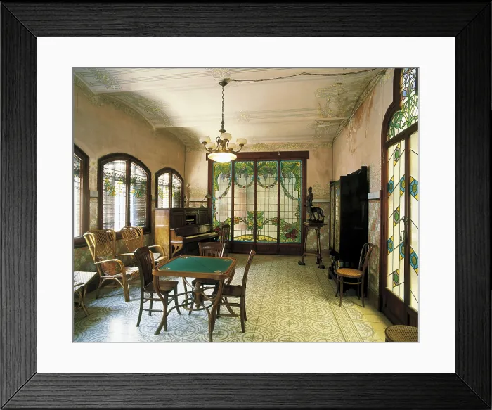 Framed Print : DOMENECH I MONTANER, Lluis (1850-1923). Navs House. 1901-1907. SPAIN. Reus. Navs House. Music room. Modernism. Architecture. AISA / Everett Collection**US SALES ONLY**