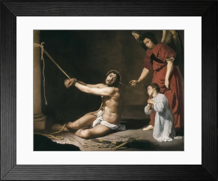 Framed Print : VELAZQUEZ, Diego Rodrguez de Silva (1599-1660). Christ at the Column. 1632. Baroque art. Oil on canvas. UNITED KINGDOM. London. National Gallery