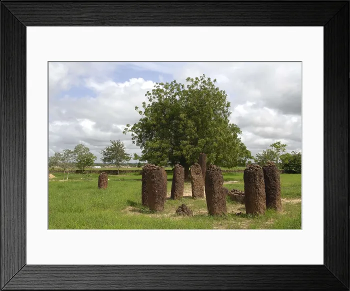 Framed Print : THE GAMBIA. Wassu. Stone circles. AISA / Everett Collection**US SALES ONLY**