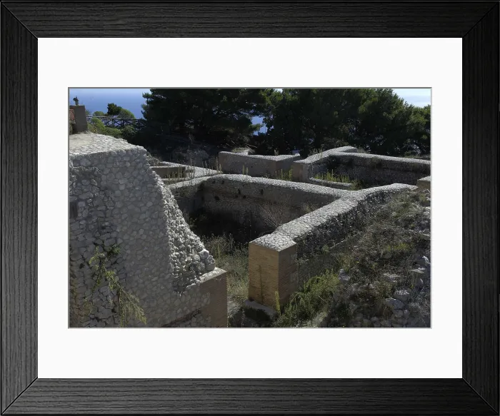 Framed Print : ITALY. Capri. Capri Island. Vila Jovis or Palace of Tiberius. Forum. AISA / Everett Collection**US SALES ONLY**