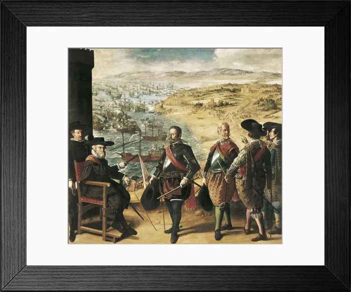 Framed Print : ZURBARAN, Francisco de (1598-1664). The Defence of Cadiz against the English. 1634 Framed Print : ZURBARAN, Francisco de (1598-1664). The Defence of Cadiz against the English. 1634