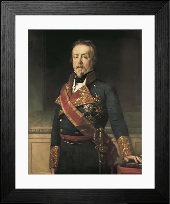 Framed Print : MADRAZO, Federico (1815-1894). Evaristo San Miguel. Oil on canvas. SPAIN. Madrid. Royal Academy of History. AISA / Everett Collection**US SALES ONLY**