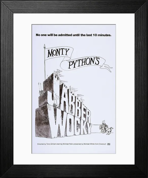 Framed Print : JABBERWOCKY, UK poster art, 1977