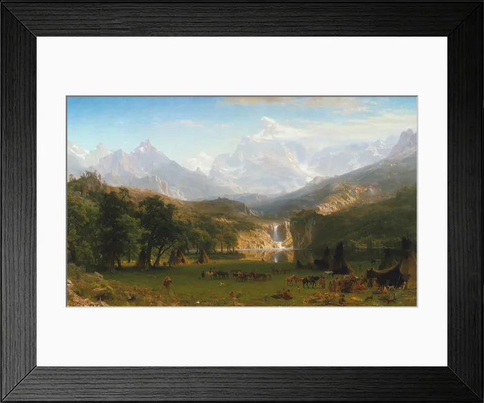 Framed Print : THE ROCKY MOUNTAINS, LANDER'S PEAK, by Albert Bierstadt, 1863, American painting, oil on canvas Framed Print : THE ROCKY MOUNTAINS, LANDER'S PEAK, by Albert Bierstadt, 1863, American painting, oil on canvas