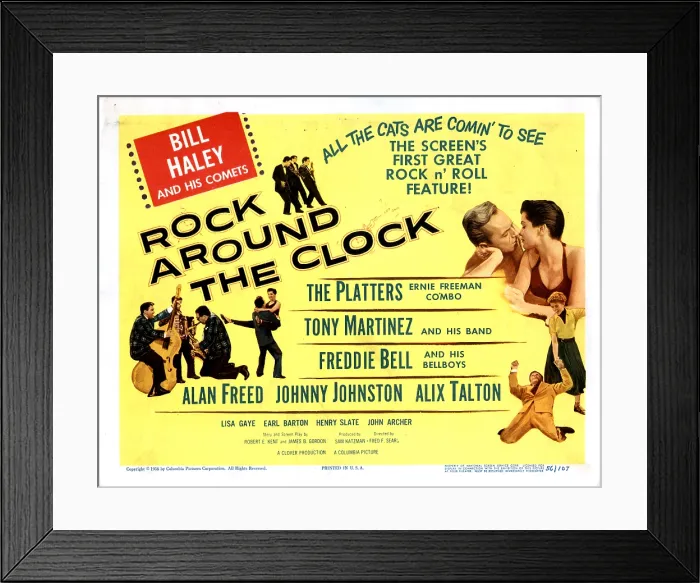 Framed Print : ROCK AROUND THE CLOCK, 1956