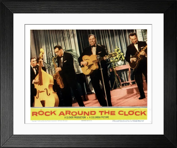 Framed Print : ROCK AROUND THE CLOCK, Bill Haley and the Comets, 1956 Framed Print : ROCK AROUND THE CLOCK, Bill Haley and the Comets, 1956