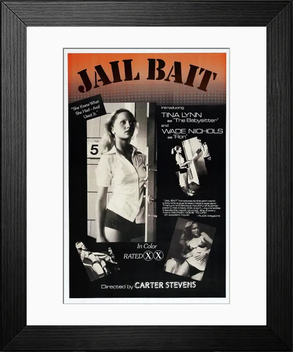 Framed Print : JAIL BAIT, US poster, Tina Lynn, Wade Nichols, 1977