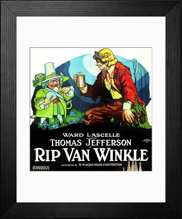 Framed Print : RIP VAN WINKLE, poster art, 1921 Framed Print : RIP VAN WINKLE, poster art, 1921