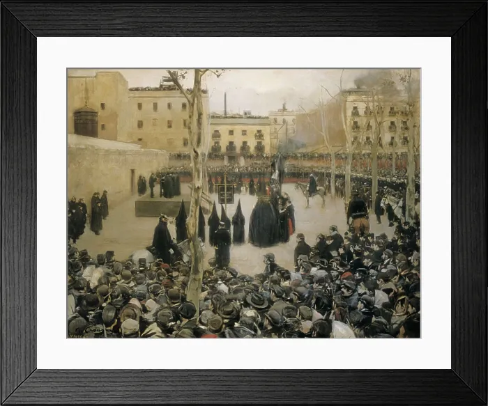 Framed Print : CASAS i CARBO, Ramn (1866-1932). Garrote vil. 1894. Modernism. Oil on canvas. SPAIN. Madrid. Reina Sofia Art Centre National Museum. AISA / Everett Collection**US SALES ONLY**