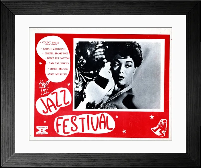 Framed Print : JAZZ FESTIVAL, Sarah Vaughan, 1956 Framed Print : JAZZ FESTIVAL, Sarah Vaughan, 1956