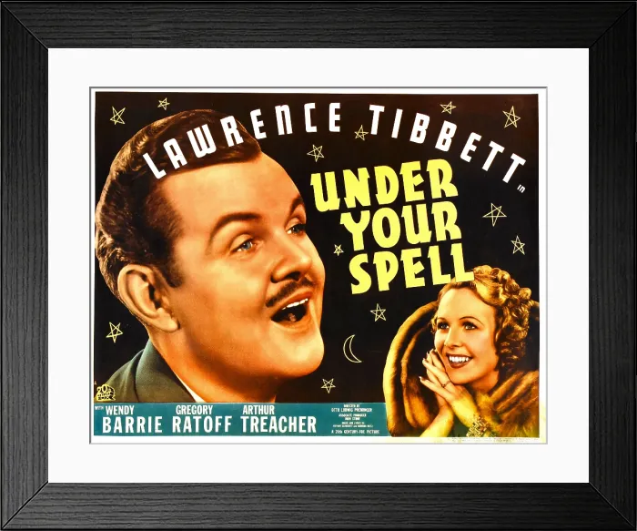Framed Print : UNDER YOUR SPELL, from left: Lawrence Tibbett, Wendy Barrie, 1936, TM and Copyright 20th Century Fox Film Corp. All rights reserved. / courtesy Everett Collection