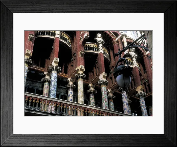 Framed Print : BRU I SALELLES, Llus (1868-1952); DOMENECH I MONTANER, Lluis (1850-1923). Palace of Catalan Music. SPAIN. Barcelona. Palace of Catalan Music