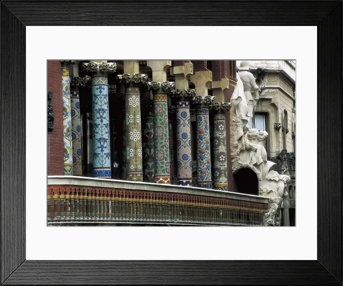 Framed Print : BRU I SALELLES, Llus (1868-1952); DOMENECH I MONTANER, Lluis (1850-1923). Palace of Catalan Music. SPAIN. Barcelona. Palace of Catalan Music
