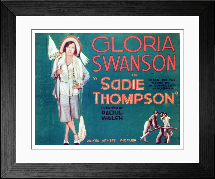 Framed Print : SADIE THOMPSON, Gloria Swanson, 1928
