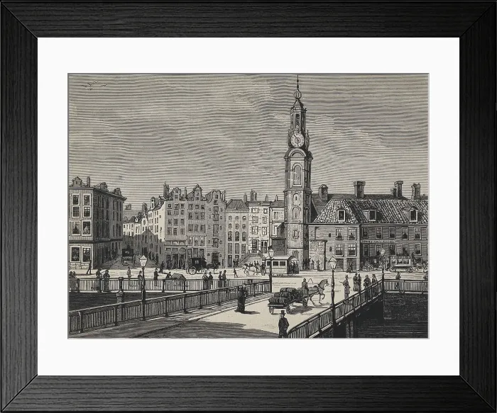 Framed Print : Amsterdam. Sophia Square in 1883. Engraving. AISA / Everett Collection**US SALES ONLY**