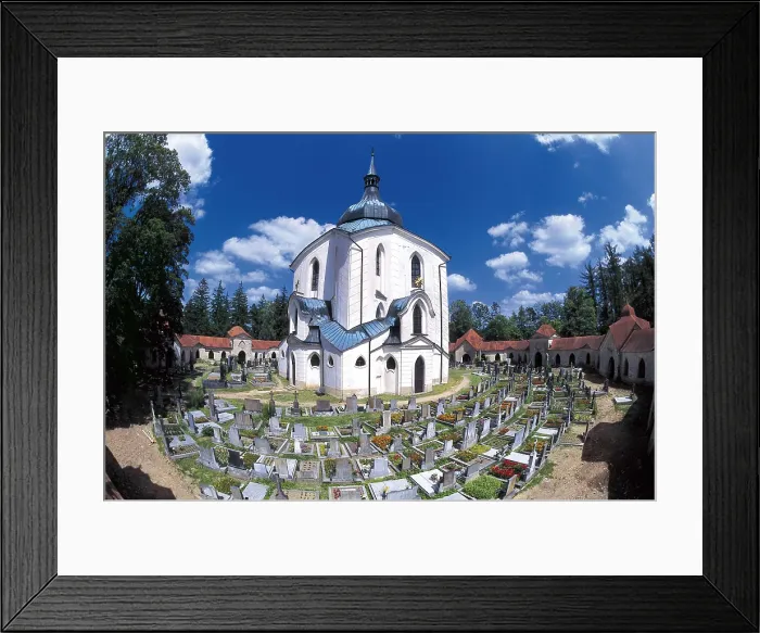 Framed Print : SANTIN-AICHEL, Johann Blasius (1667-1723). Sanctuary of Saint John of Nepomuk. CZECH Rep.. Zelen Hora. AISA / Everett Collection**US SALES ONLY**