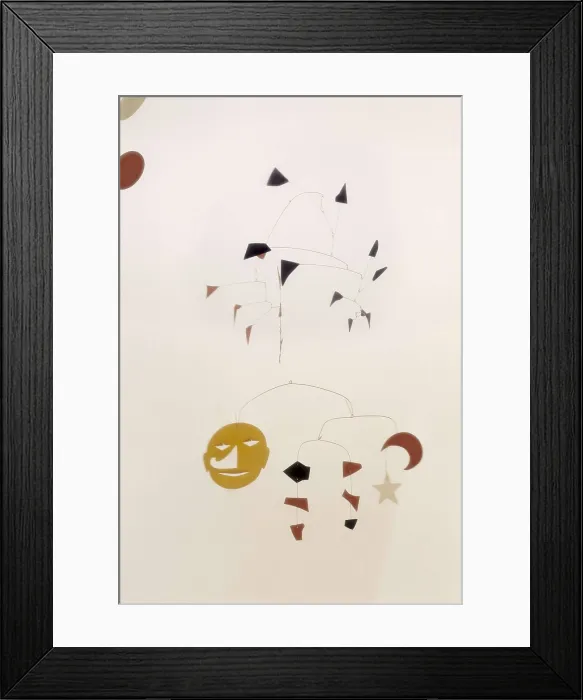 Framed Print : CALDER, Alexander (1898-1976). Etoile et croissant. mid. 20th c. Sculpture. Private Collection. AISA / Everett Collection - Image has fine art copyright Framed Print : CALDER, Alexander (1898-1976). Etoile et croissant. mid. 20th c. Sculpture. Private Collection. AISA / Everett Collection - Image has fine art copyright