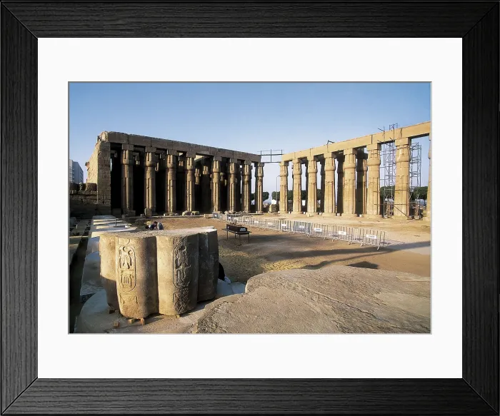 Framed Print : Ramesseum. EGYPT. QUENA. Luxor. Thebes. Ramesseum. Hypostyle Hall. Egyptian art. New Kingdom. Architecture. AISA / Everett Collection**US SALES ONLY**