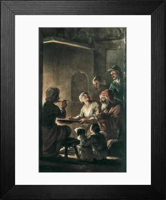 Framed Print : VILADOMAT i MANALT, Antoni (1678-1755). The Winter. Right detail. Baroque art. Oil on canvas. SPAIN. Barcelona. National Art Museum of Catalonia Framed Print : VILADOMAT i MANALT, Antoni (1678-1755). The Winter. Right detail. Baroque art. Oil on canvas. SPAIN. Barcelona. National Art Museum of Catalonia