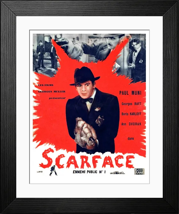 Framed Print : SCARFACE, Paul Muni, 1932 Framed Print : SCARFACE, Paul Muni, 1932