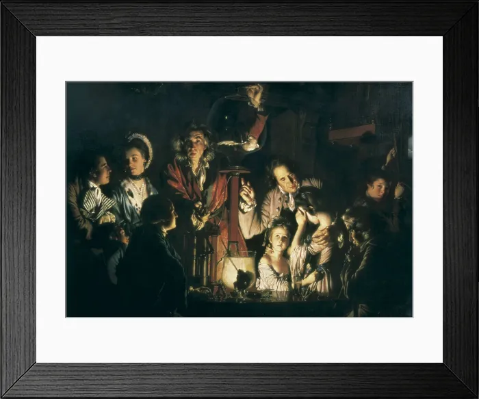 Framed Print : WRIGHT OF DERBY, Joseph Wright, also called (1734-1797). An Experiment on a Bird in the Air Pump. 1768. Oil on canvas. UNITED KINGDOM. London. National Gallery Framed Print : WRIGHT OF DERBY, Joseph Wright, also called (1734-1797). An Experiment on a Bird in the Air Pump. 1768. Oil on canvas. UNITED KINGDOM. London. National Gallery