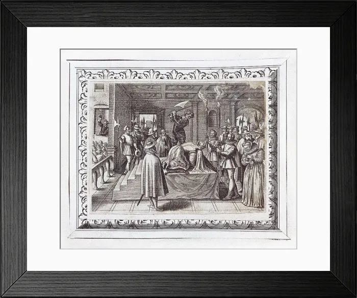 Framed Print : Mary (1542-1587). Scene of her execution. Engraving. FRANCE. Paris. National Library. AISA / Everett Collection**US SALES ONLY**
