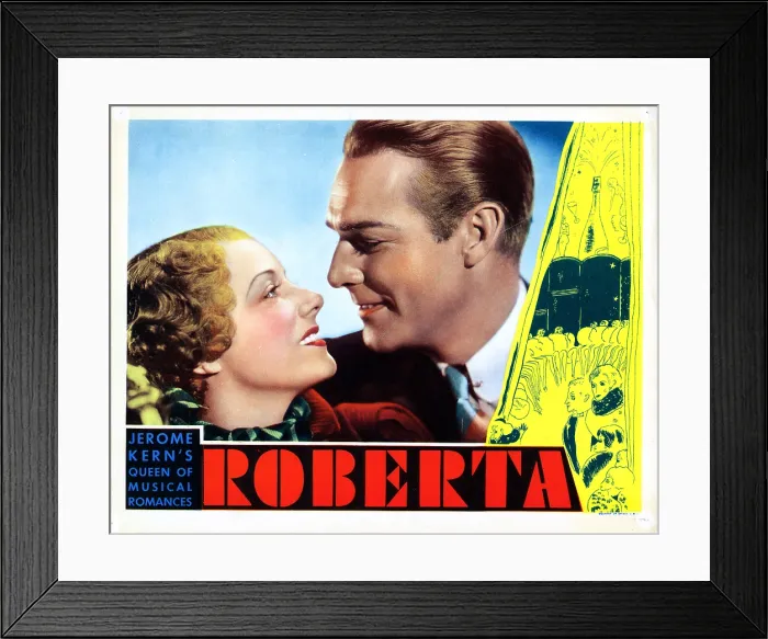Framed Print : ROBERTA, from left, Irene Dunne, Randolph Scott, 1935