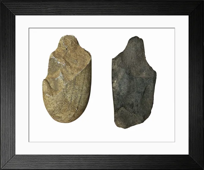Framed Print : Stone tools from Cau del Duc. Neolithic art. SPAIN. Barcelona. Archaeology Museum of Catalonia. Proc: SPAIN. Torroella de Montgr. AISA / Everett Collection**US SALES ONLY**