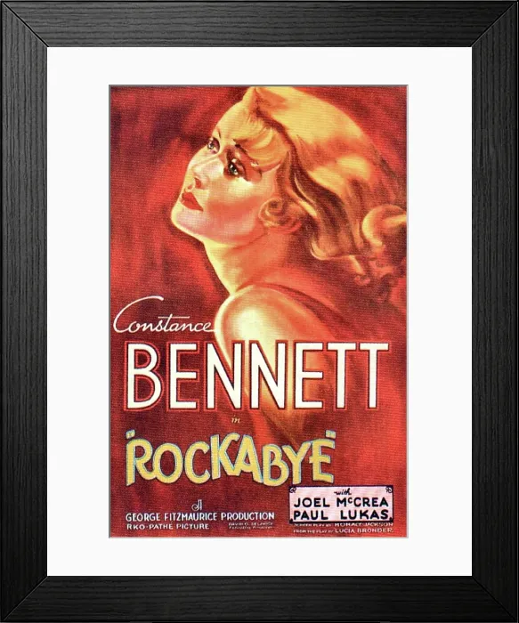 Framed Print : ROCKABYE, Constance Bennett on US poster art, 1932