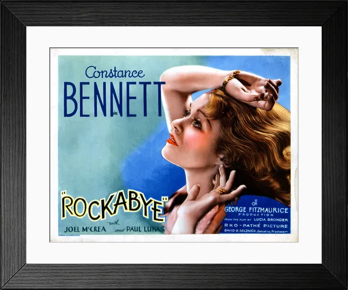 Framed Print : ROCKABYE, Constance Bennett on US poster art, 1932