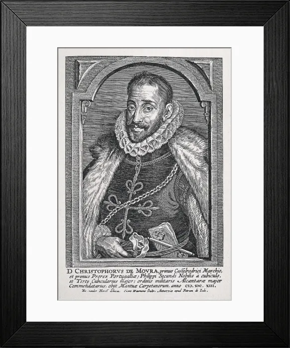 Framed Print : MOURA, Cristbal de (1538-1613). Engraving. SPAIN. Zaragoza. Academia General Militar (General Military Academy). AISA / Everett Collection**US SALES ONLY**