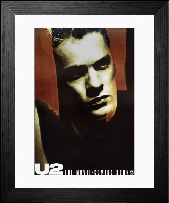 Framed Print : U2: RATTLE AND HUM, US advance poster, Larry Mullen, 1989. Paramount / courtesy Everett Collection Framed Print : U2: RATTLE AND HUM, US advance poster, Larry Mullen, 1989. Paramount / courtesy Everett Collection