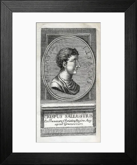 Framed Print : SALLUST (86-35 BC). Engraving. AISA / Everett Collection**US SALES ONLY**