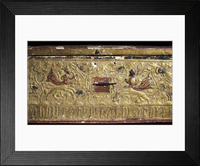 Framed Print : Decorated chest with inscription in gothic characters. Catalan school (14th c.). Gothic art. Furniture. SPAIN. Lerida. Lleida Museum. AISA / Everett Collection**US SALES ONLY** Framed Print : Decorated chest with inscription in gothic characters. Catalan school (14th c.). Gothic art. Furniture. SPAIN. Lerida. Lleida Museum. AISA / Everett Collection**US SALES ONLY**