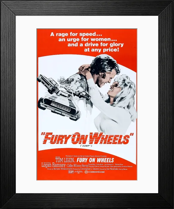 Framed Print : JUMP (aka FURY ON WHEELS), from left: Tom Ligon, Logan Ramsey, 1971