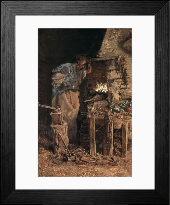 Framed Print : MUOZ i DEGRAIN, Antoni (1841-1924). Blacksmith in Golden Weeding. 1909. Oil on canvas. SPAIN. Valencia. San Pio V Fine Arts Museum. AISA / Everett Collection**US SALES ONLY**