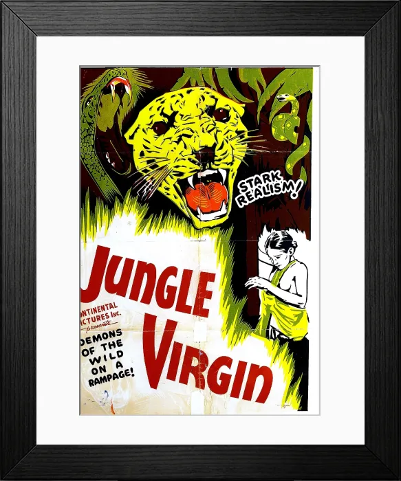 Framed Print : JUNGLE VIRGIN, (aka JAWS OF THE JUNGLE), 1936 Framed Print : JUNGLE VIRGIN, (aka JAWS OF THE JUNGLE), 1936
