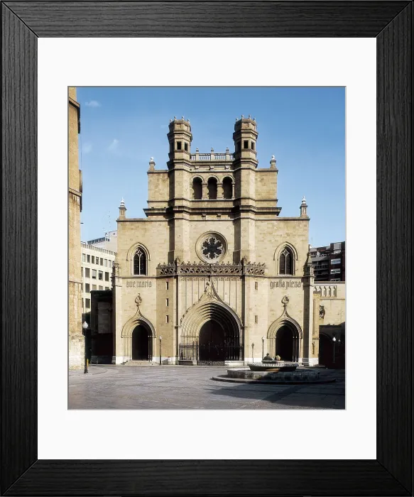 Framed Print : SPAIN. VALENCIA. CASTELLON. Castelln de la Plana. Cathedral of St. Mary. Architecture. AISA / Everett Collection**US SALES ONLY**