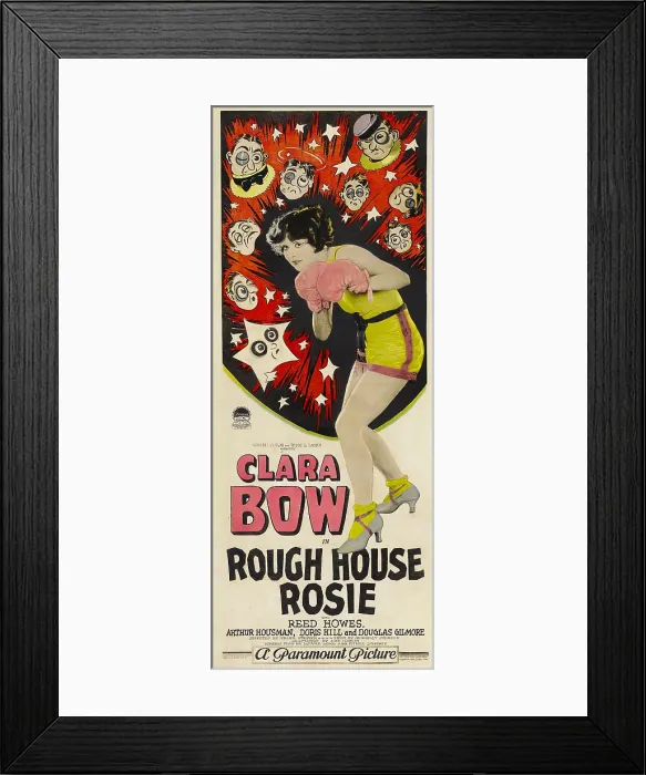 Framed Print : ROUGH HOUSE ROSIE, center: Clara Bow, 1927 Framed Print : ROUGH HOUSE ROSIE, center: Clara Bow, 1927