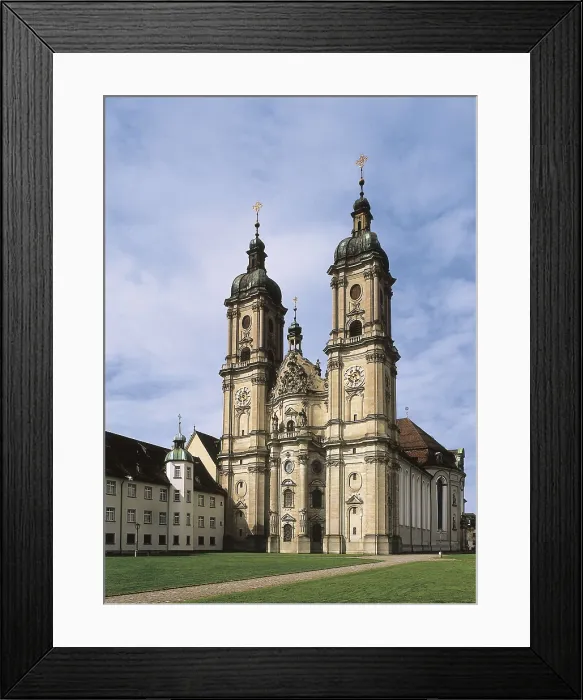 Framed Print : BEER, Johann Michael (1696-1780); THUMB, Peter (1681-1766). Church of Saint-Gall. 1755-1766. SWITZERLAND. SANKT GALLEN. Sankt Gallen. Abbey of Saint Gall