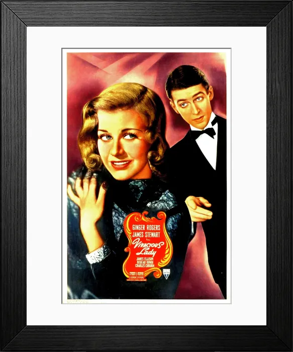 Framed Print : VIVACIOUS LADY, from left: Ginger Rogers, James Stewart, 1938