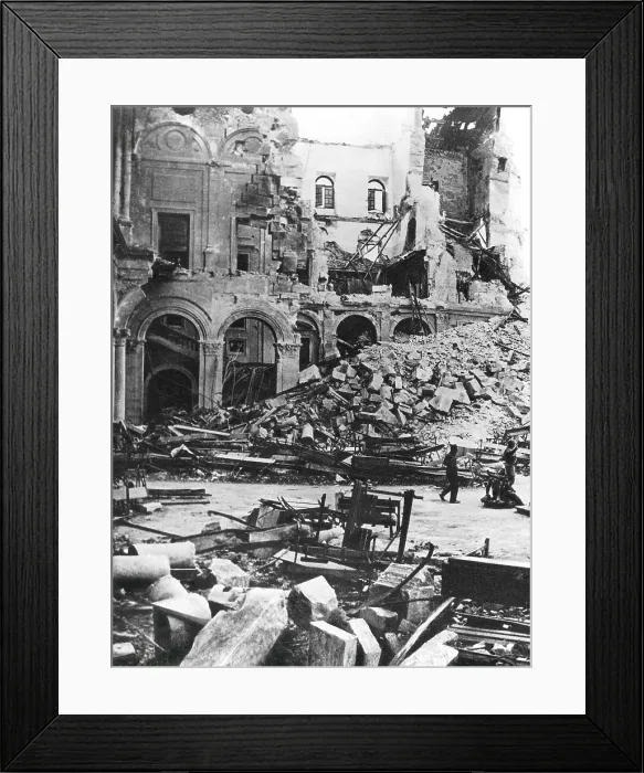 Framed Print : Spain. Civil War. Interior of the Alcazar (Castle) of Toledo (1937). FRANCE. Paris. National Library. AISA / Everett Collection**US SALES ONLY** Framed Print : Spain. Civil War. Interior of the Alcazar (Castle) of Toledo (1937). FRANCE. Paris. National Library. AISA / Everett Collection**US SALES ONLY**