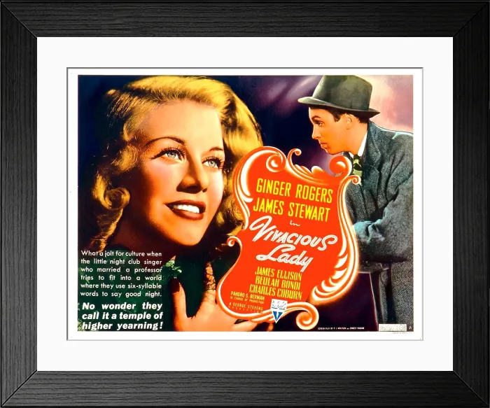 Framed Print : VIVACIOUS LADY, from left: Ginger Rogers, James Stewart, 1938